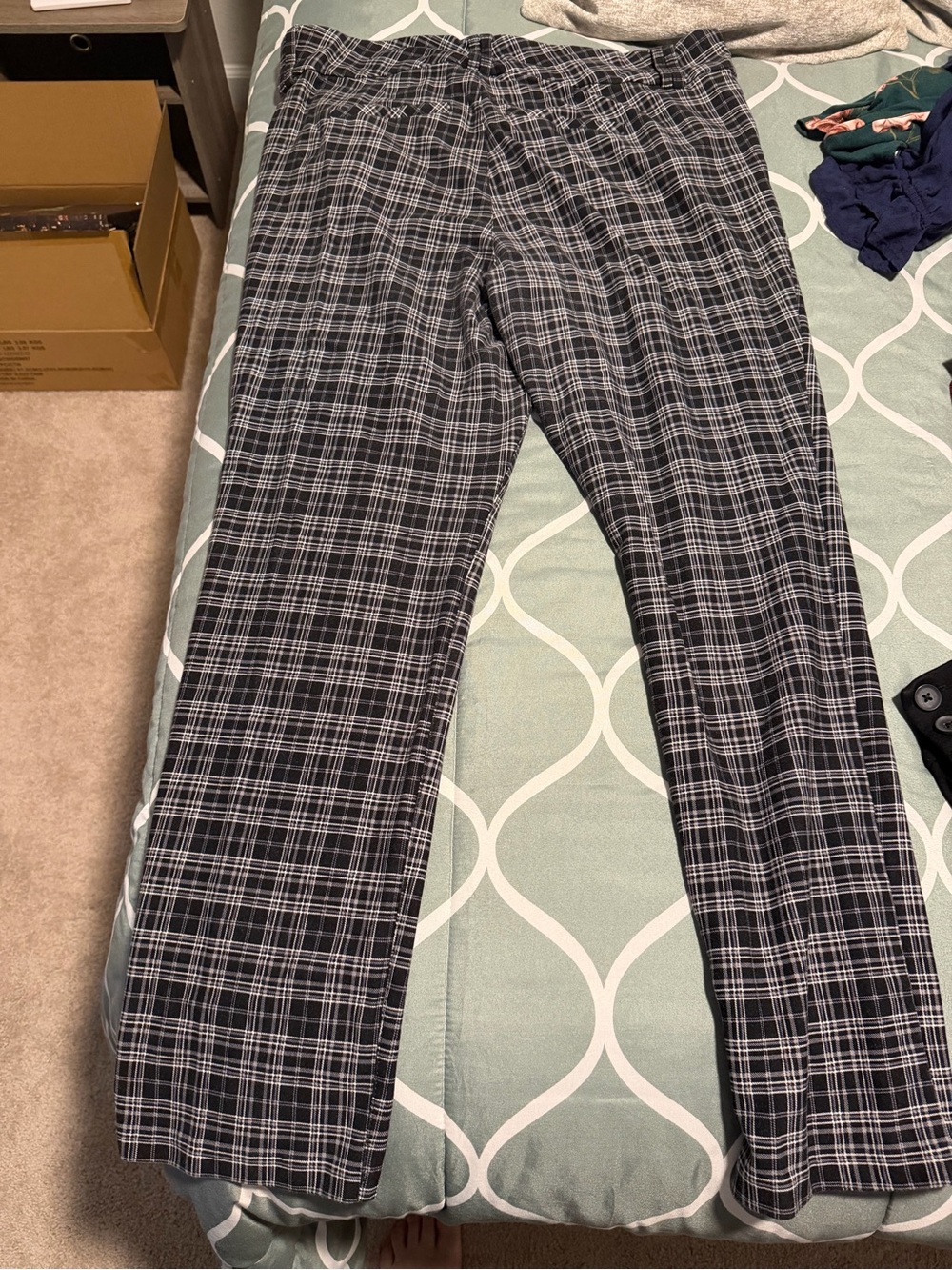 torrid Black and Gray Plaid Trousers
